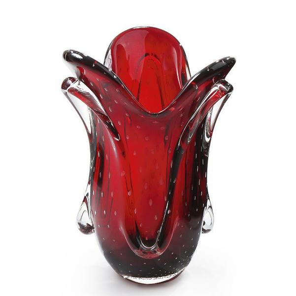 Imagem de Vaso Em Cristal Murano Vermelho - São Marcos