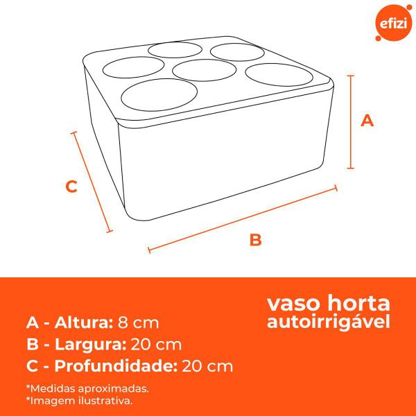 Imagem de Vaso Horta Autoirrigavel Inteligente Branco Brota