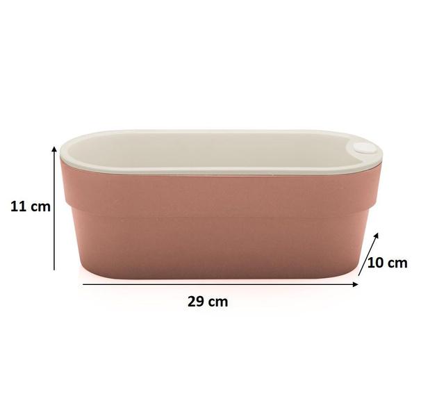 Imagem de Vaso Hortinha Autoirrigável Planta Tempero Jardim Horizontal - HT 180 Ou