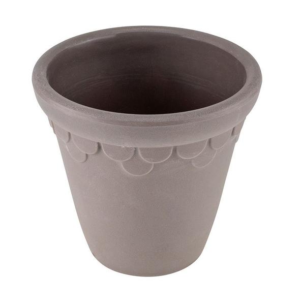 Imagem de Vaso Jasmin em Melamina Chumbo 15cm - Hauskraft