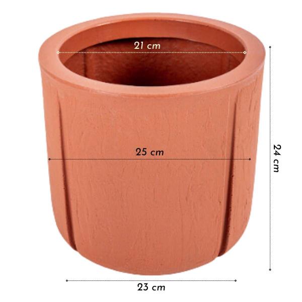 Imagem de Vaso Karajá 24 (10L) Cor Terracota VASAP