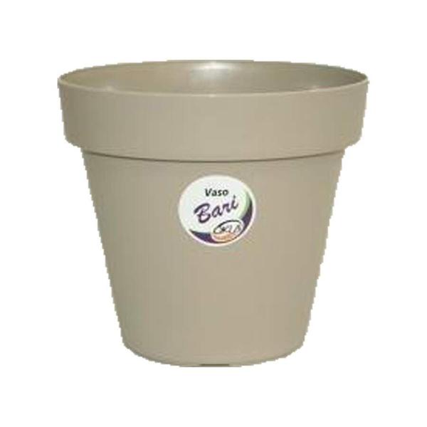 Imagem de Vaso Okla Bari Cinza Taupe para Jardim - 3L