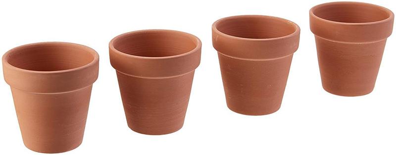 Imagem de Vaso para Flor Terracota Natural Clay Home&Co 6x6cm 4 Peças