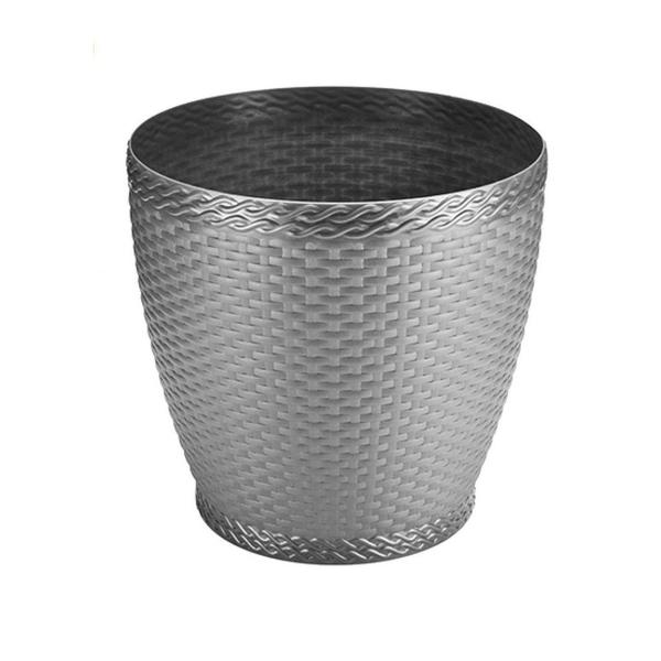 Imagem de Vaso Para Planta Redondo Rattan De Plastico 300 ml 8cm 