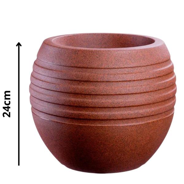 Imagem de Vaso para Plantas 24 cm Canela Café Marrom - Afort