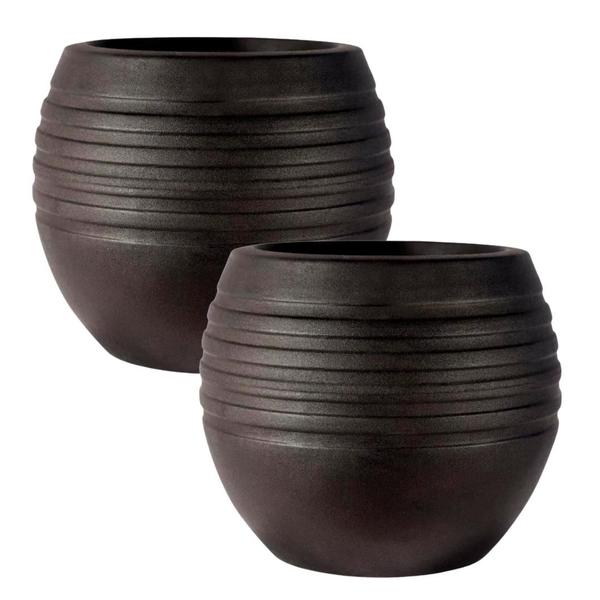 Imagem de Vaso Para Plantas 34 Cm Canela Preto - Afort