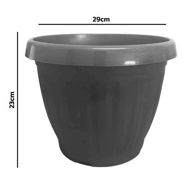 Imagem de Vaso para Plantas Grego Redondo 9L 23x29cm Plástico Color