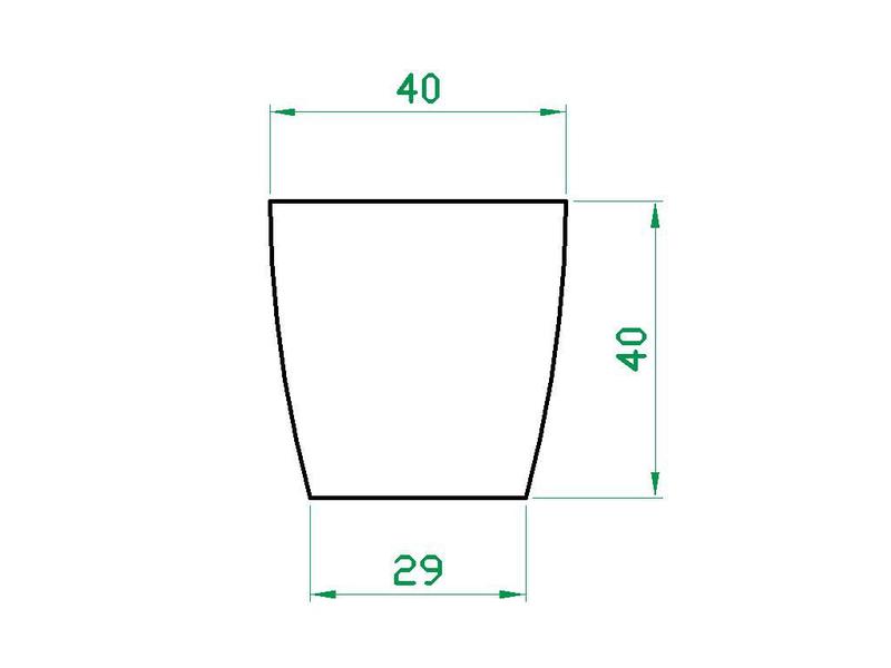 Imagem de Vaso Planta 40x40 Oval Moderno Polietileno