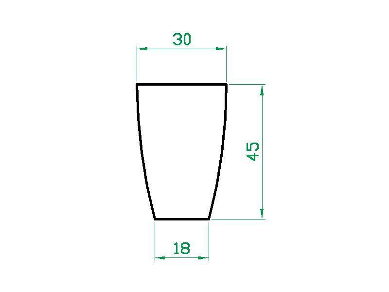 Imagem de Vaso Planta 45x30 Oval Moderno Polietileno