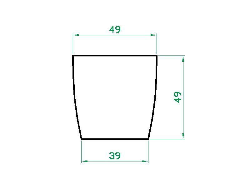 Imagem de Vaso Planta 50x50 Oval Moderno Polietileno