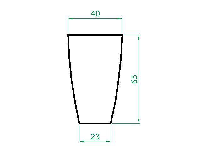 Imagem de Vaso Planta 65x40 Oval Moderno Polietileno