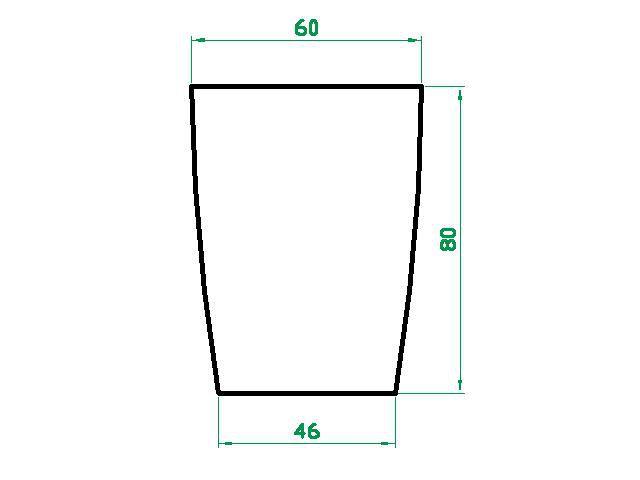 Imagem de Vaso Planta Grande 80X60 Moderno Trapézio Polietileno