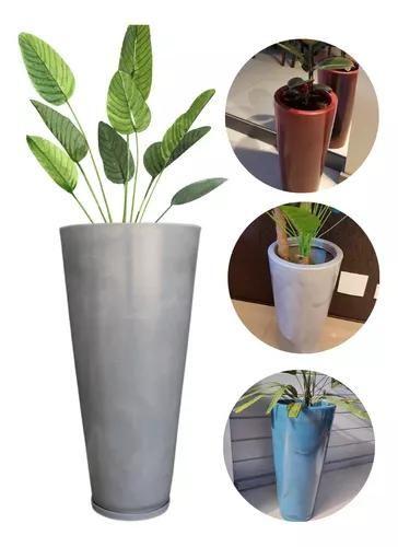 Imagem de Vaso Plantas Decorativo Polietileno Grande Luxo Flores Sala