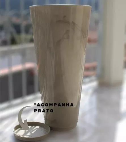 Imagem de Vaso Plantas Decorativo Polietileno Grande Luxo Flores Sala