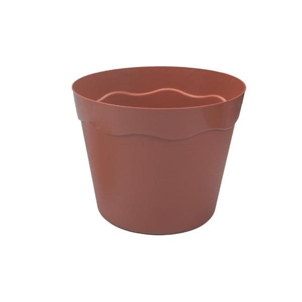 Imagem de Vaso Plástico Tam P 850ML  Decoração Plantas Jardim Flores Terracota