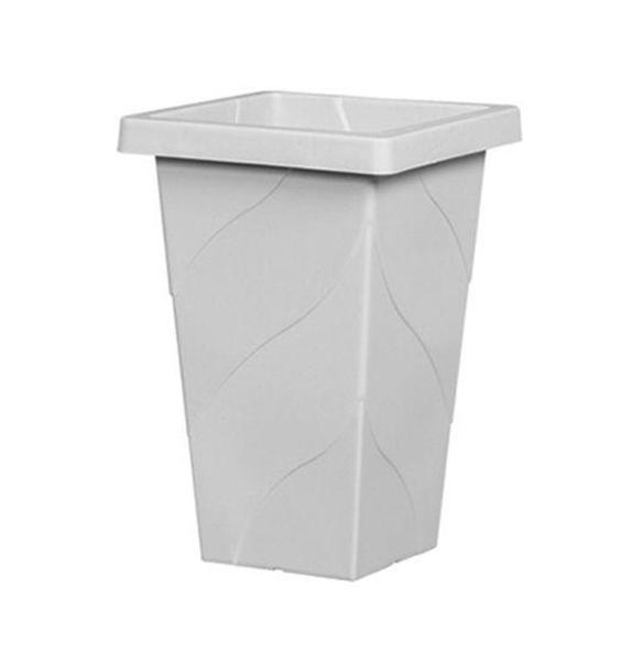 Imagem de Vaso Quadrado Coluna Marmore Grande 28,8L 52X33X33Cm De Plastico - Plasnew