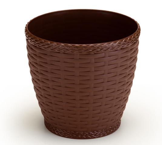 Imagem de Vaso Rattan Grande Coffee 22 Lts REDONDO