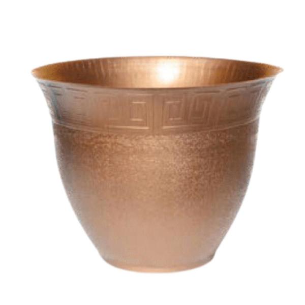 Imagem de Vaso Redondo 22 cm Plantas Decorativo Linha Bronze - BRASAMI