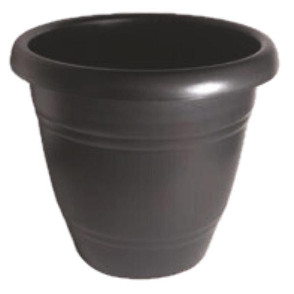 Imagem de Vaso Redondo 30 cm Preto Decorativo Para plantas - BRASAMI