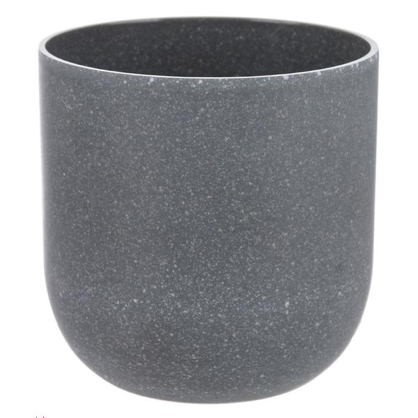 Imagem de Vaso Redondo Decorativo Cinza 9,5x9,5 cm - D'Rossi