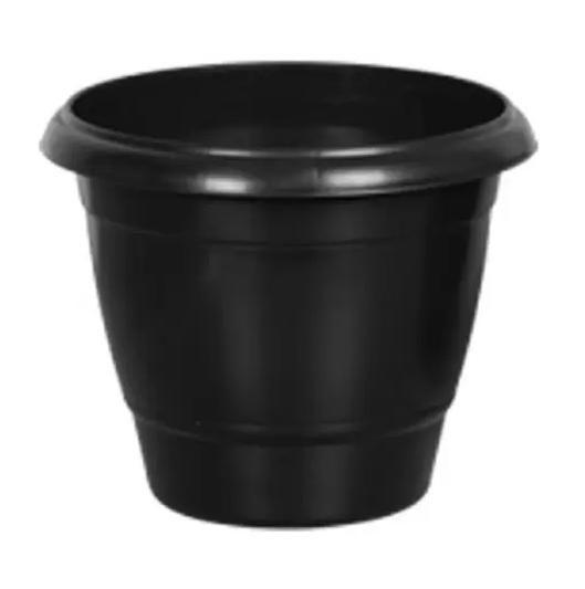 Imagem de Vaso redondo grande preto Plasnew - 21,5L