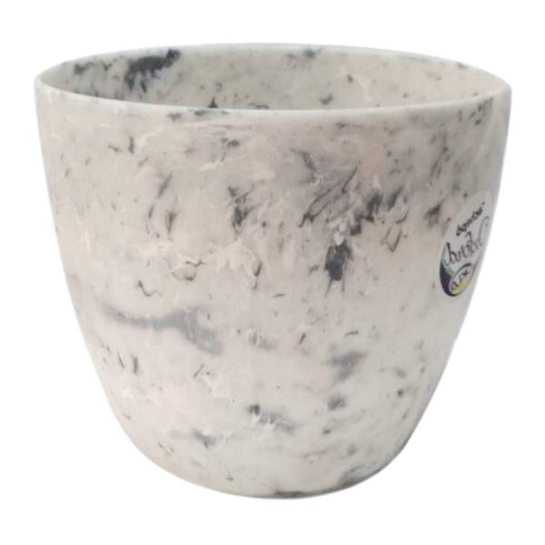 Imagem de Vaso Redondo Oxford (11X10) Branco Carrara OKLA