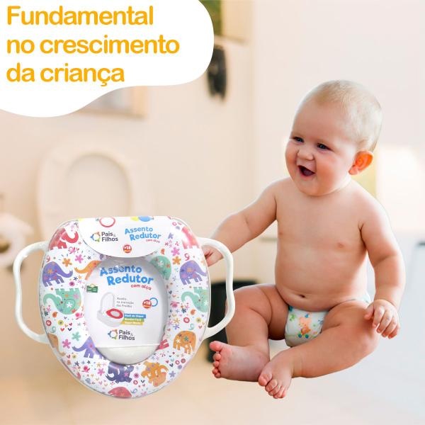 Imagem de Vaso Redutor Sanitário Acolchoado Infantil Desfralde Menina e Menino