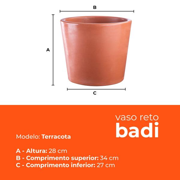 Imagem de Vaso Reto Badi Terracota 28 Terrano