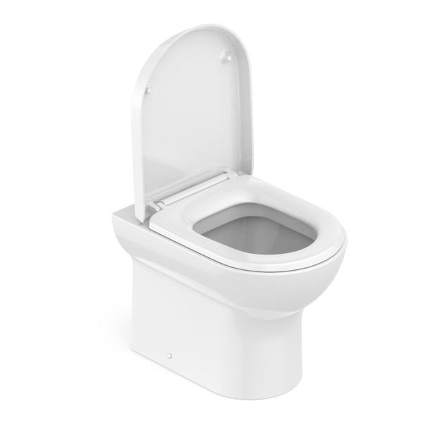 Vaso Sanitário Convencional com Assento Queda Amortecida Nexo Roca Imagem de Vaso Sanitário Convencional com Assento Queda Amortecida Nexo Roca
