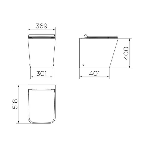 Imagem de Vaso Sanitário Convencional com Assento Vougan Docol