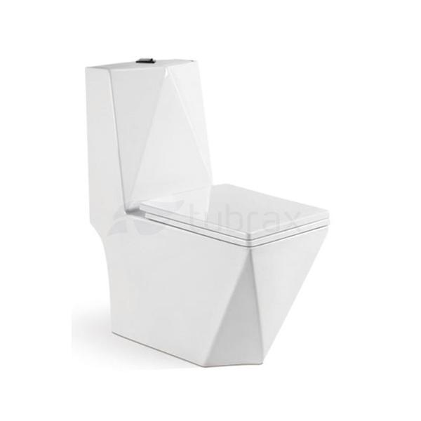 Vaso Sanitário Monobloco Completo - Caixa Acoplada Privada modelo Diamante Tubrax