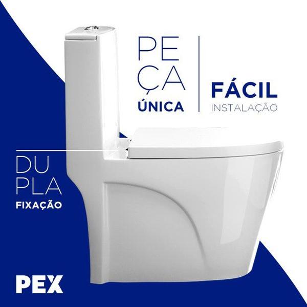 Imagem de Vaso Sanitário Monobloco PEX Magnus produzido em Cerâmica