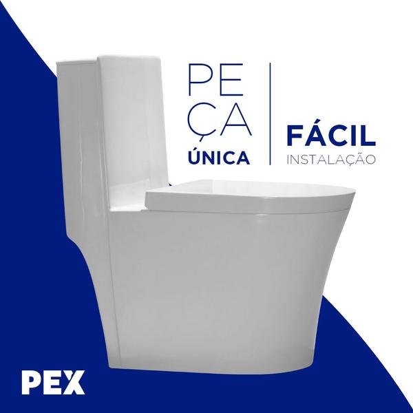 Imagem de Vaso Sanitário Monobloco PEX Nero produzido em Cerâmica