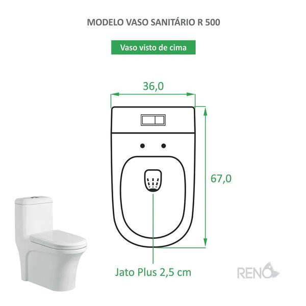 Imagem de Vaso Sanitário Monobloco Reno R 500