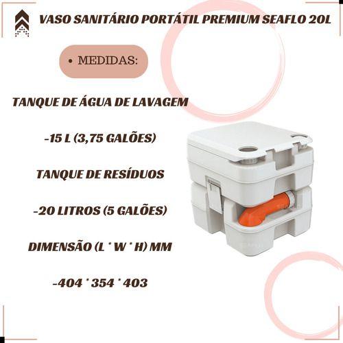 Imagem de Vaso Sanitario Quimico Portatil Premium Seaflo 20L