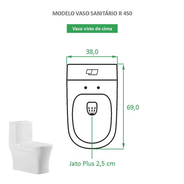 Imagem de Vaso Sanitário Reno R 450