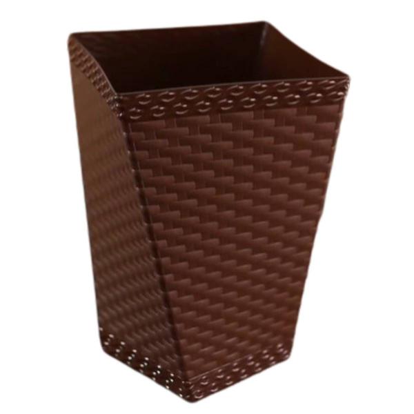 Imagem de Vaso Twister Rattan Pequeno (12L) Coffee INJEPLASTEC