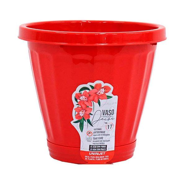 Imagem de Vaso Uninjet com Prato Vermelho - 17