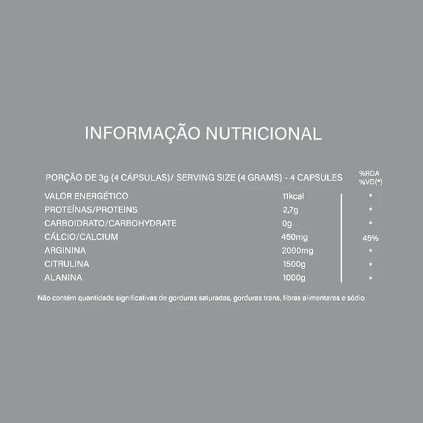 Vasopump nox2 arginina 120 cápsulas - CLEANBRAND Imagem de Vasopump nox2 arginina 120 cápsulas