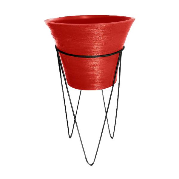 Imagem de Vasos Planta com Suporte Grande Vaso Grid Sacada Jardim Varanda