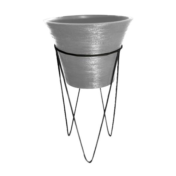 Imagem de Vasos Planta com Suporte Grande Vaso Grid Sacada Jardim Varanda