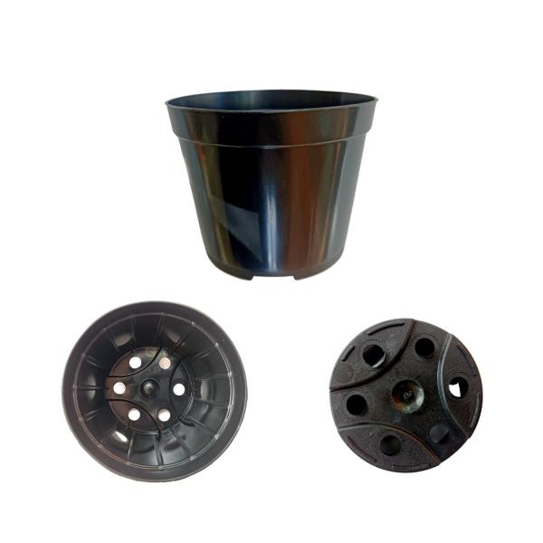 Imagem de Vasos pote 9 preto 100 unidades vasos para mini suculentas cactos lembrancinha artesanato fazer mudas de suculentas plantas geral