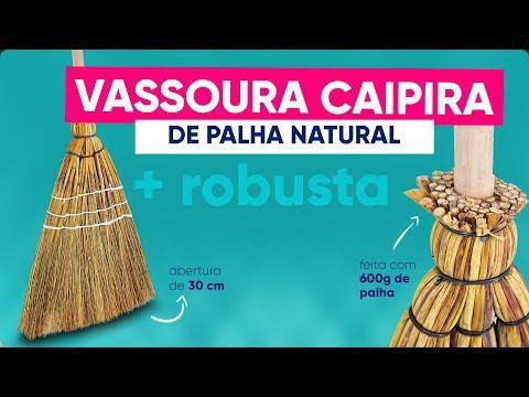 Imagem de Vassoura Caipira de Palha Natural 30 Cm