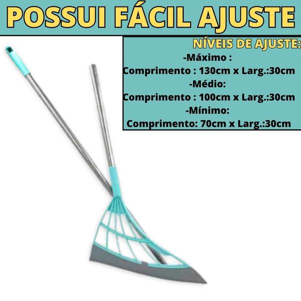 Imagem de Vassoura Mágica Multifuncional Ajustável Silicone Limpeza