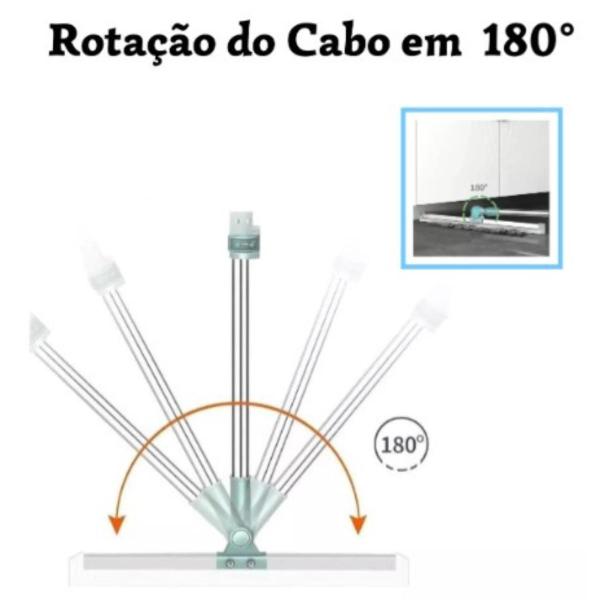 Imagem de Vassoura Mágica Rodo Mop Tira Pelo Limpa Vidro Seca Silicone