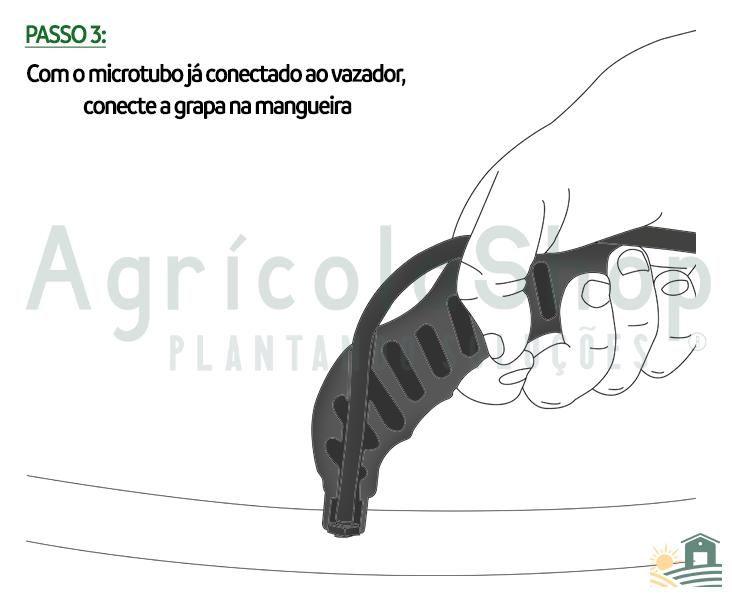 Imagem de Vazador Ergonômico Para Mangueiras Gotejamento Tubo Furo 3mm