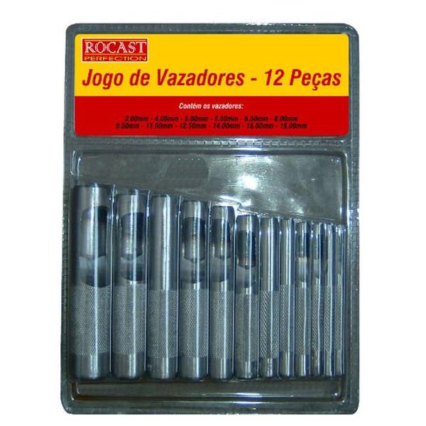 Imagem de Vazadores Jogo Com 12 Peças 3 A 19 Mm Rocast