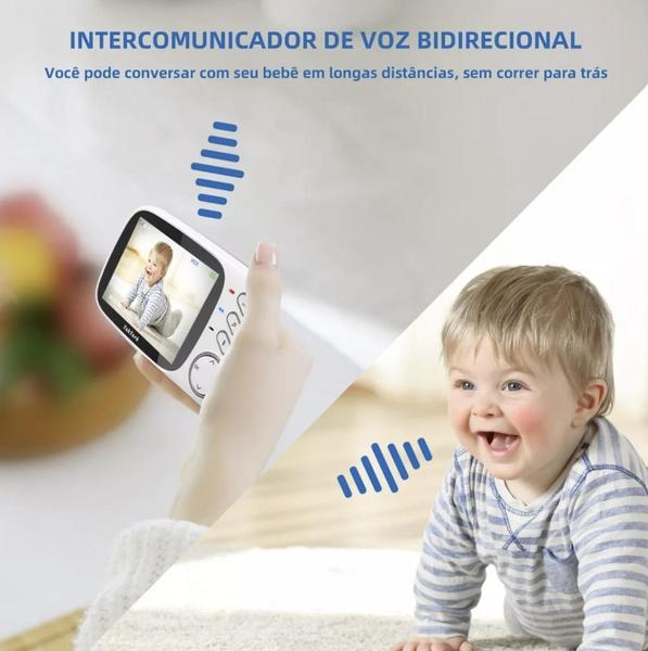 VB603 Babá Eletrônica Câmera S/fio Vídeo Voz Monitor Visão Noturna - Baby Monitor Imagem de VB603 Babá Eletrônica Câmera S/fio Vídeo Voz Monitor Visão Noturna