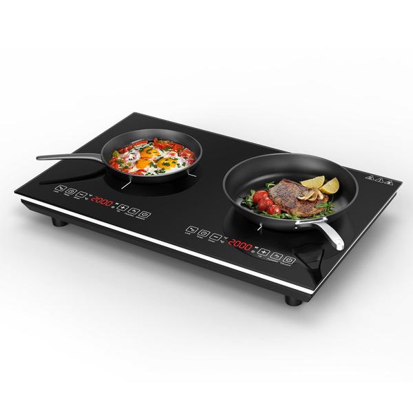 Imagem de VBGK Cooktop de Indução Dupla 24" 4000W 2 Queimadores (Preto)