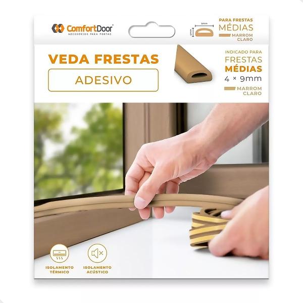 Imagem de Veda Fresta Para Porta Formato D 4x9mm 6 Metros Comfort Door